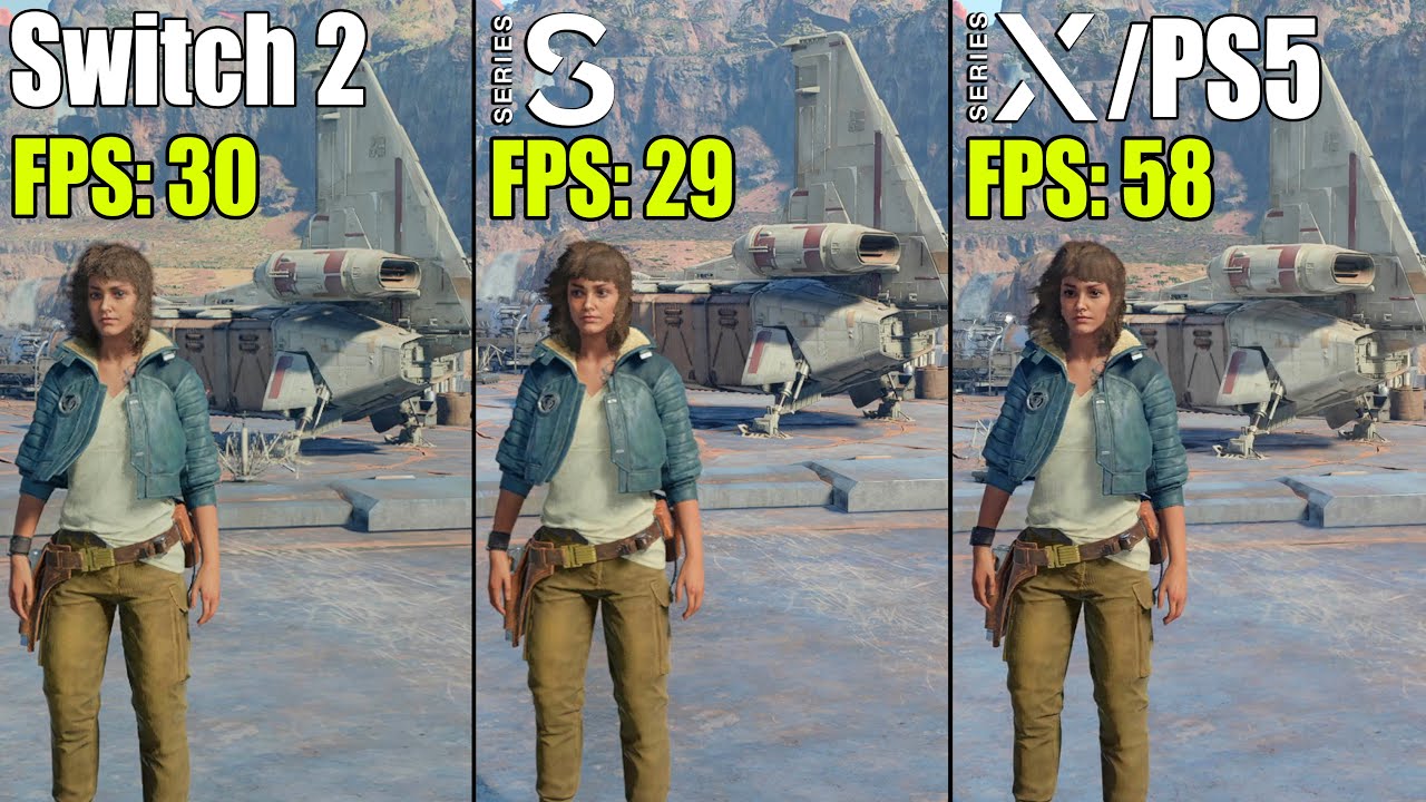 Star Wars Outlaws on Nintendo Switch 2 vs. Xbox Series S vs. PS5 Pro Comparison