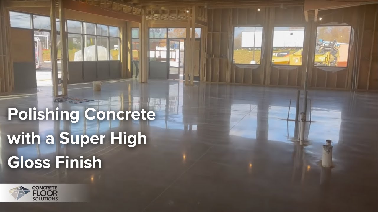 Polishing Concrete In A Williamsport Pa Convenience Store / Super High Gloss Finish