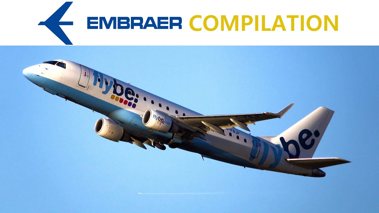 Stunning Embraer Compilation! // Awesome CLOSE-UP Takeoffs & Landings // Flybe Embraer // #1