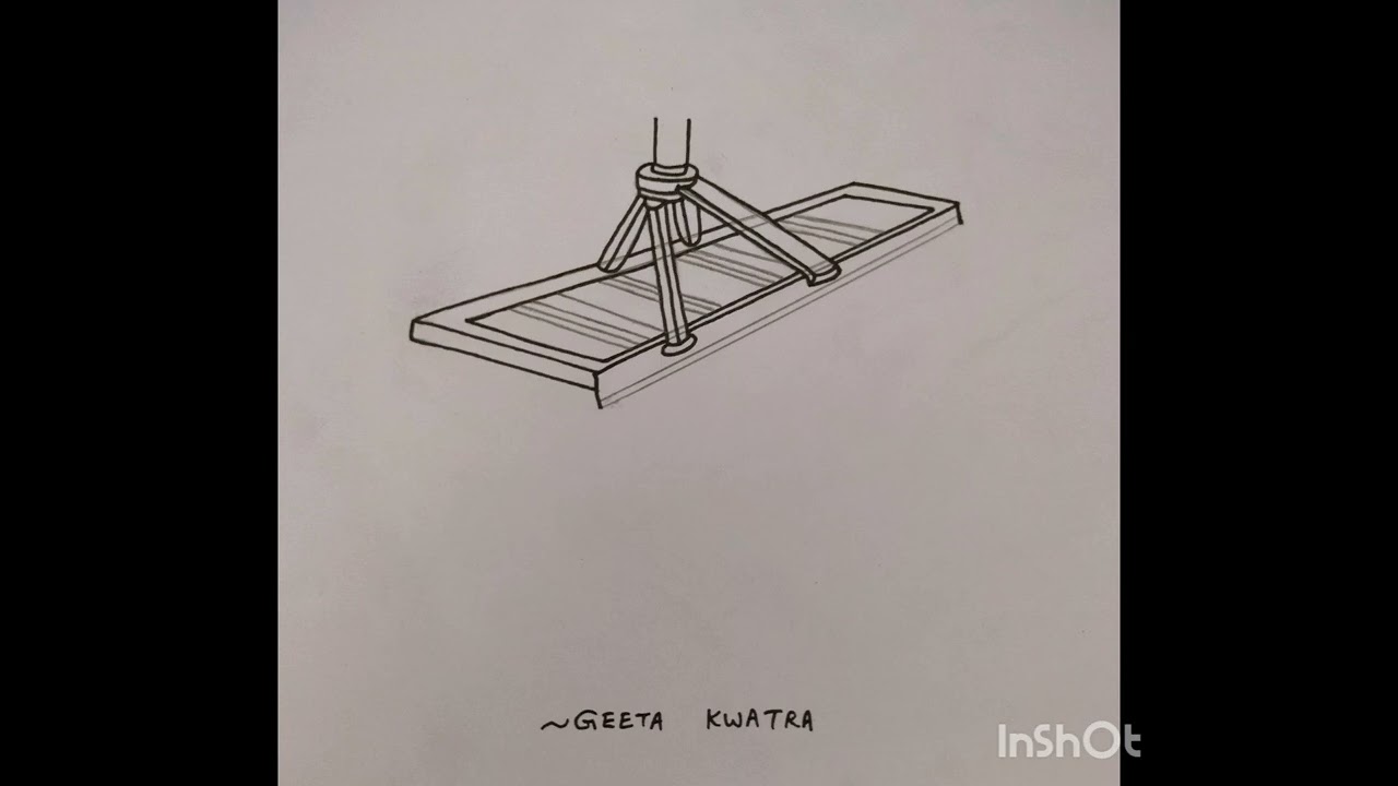 Drawing of SeedDrill(Step by Step)#seed drill#farmer's tool#tool#science#diagram#art@geetakwatra699
