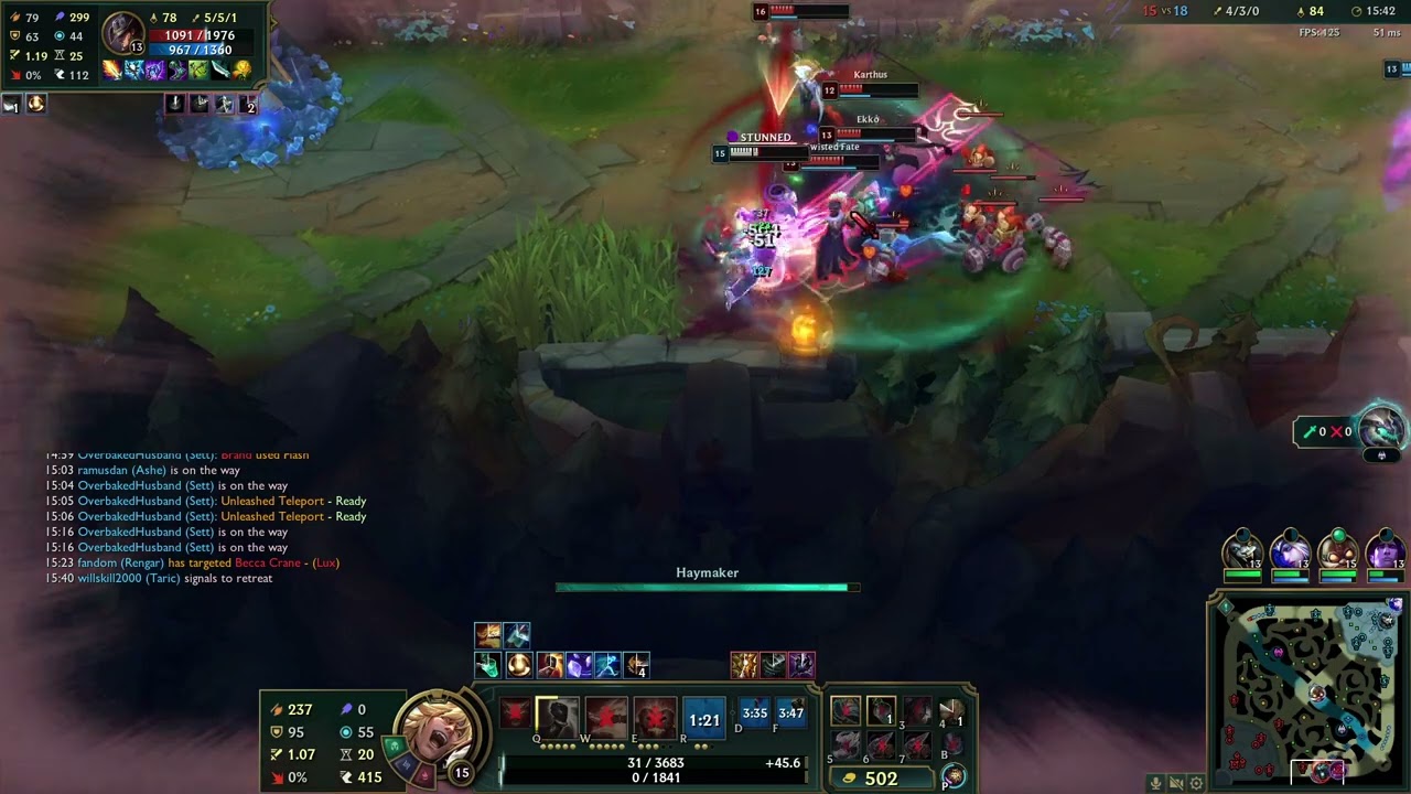 The moments we play league for