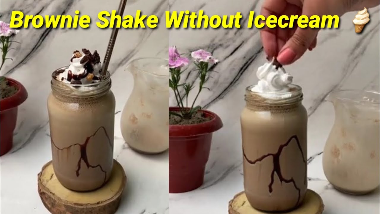 How to make a Brownie Shake Without Icecream 🍦| Brownie Shake