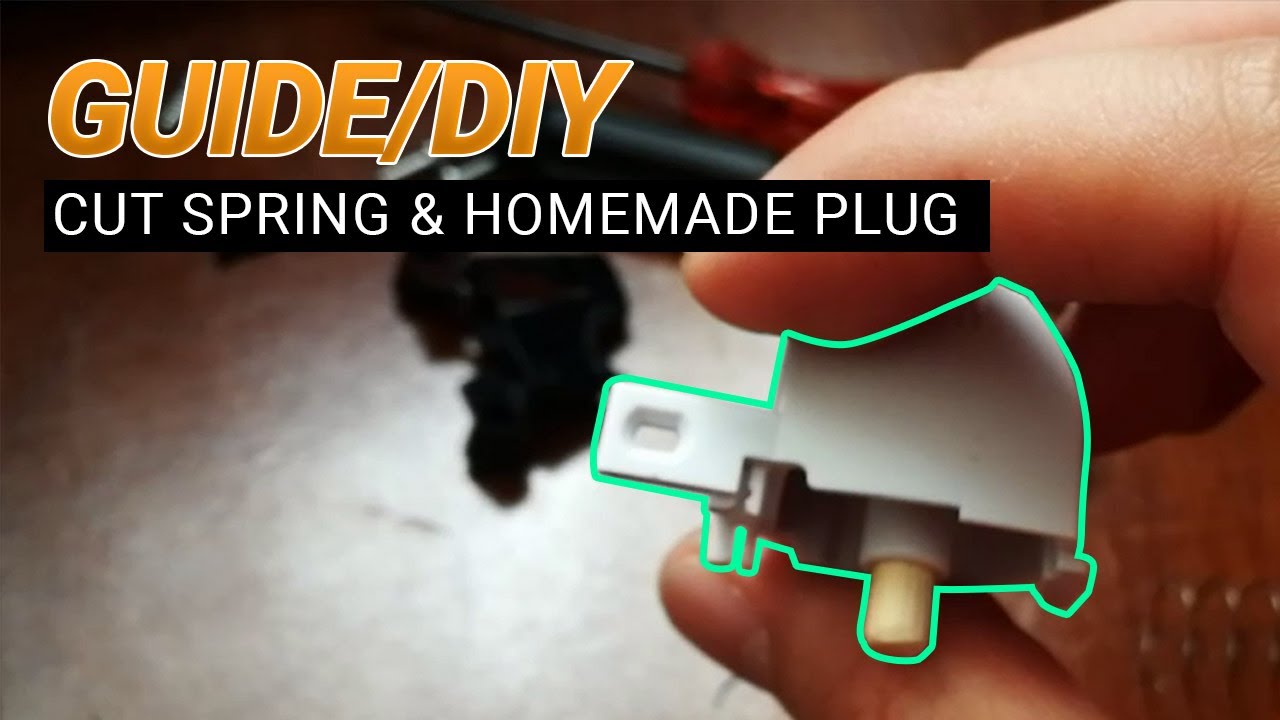 Guide: Cut spring and homemade plug (Easy and noiseless powershields) for Gamecube Controller