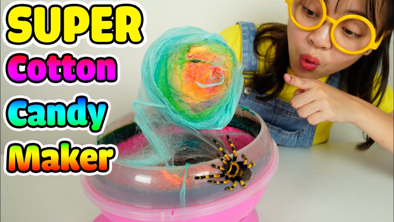 Easy Making Rainbow Cotton Candy! The Sweetest Thing Ever 😍