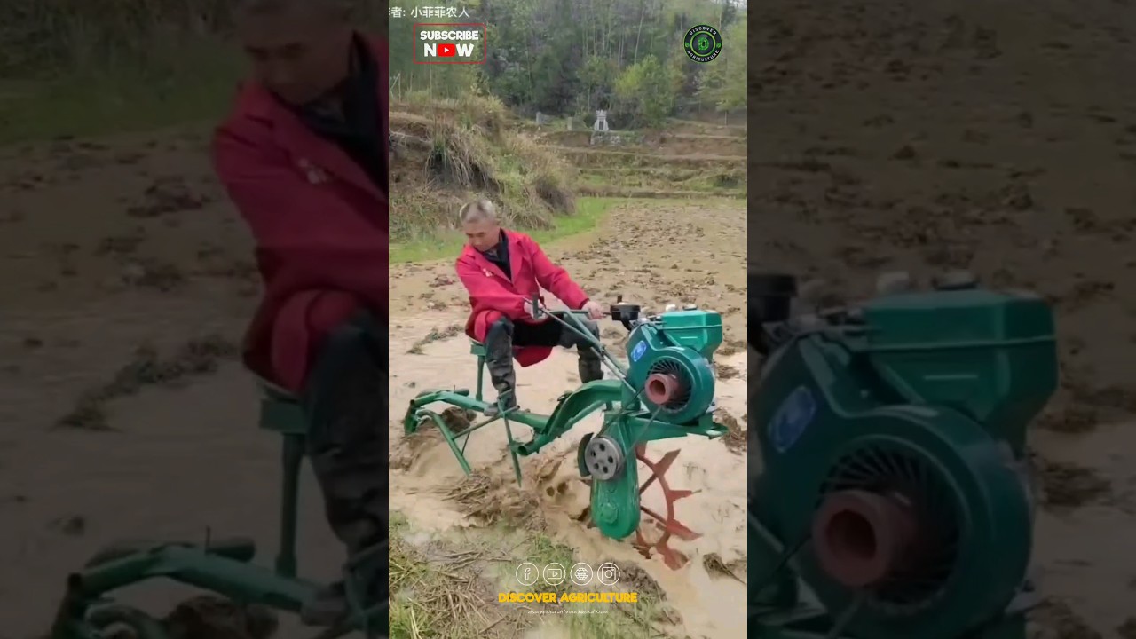 Amazing Unique Ploughing Power Tiller Cultivator Machine
