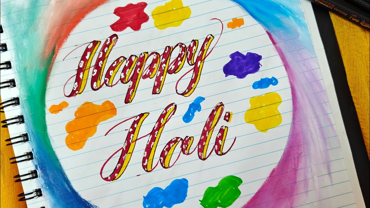 Holi Special LIVE 🎨 | Happy Holi Hand Lettering