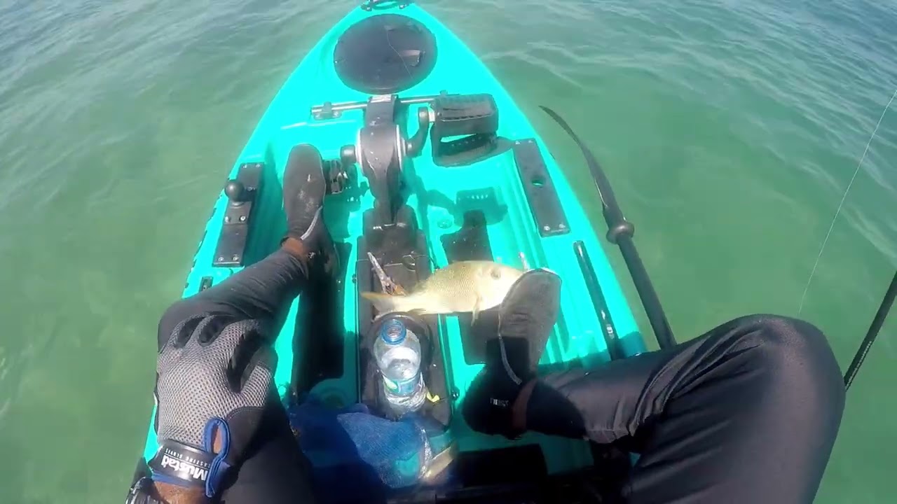 Fishing in the Mauritius lagoon (crystal clear water)