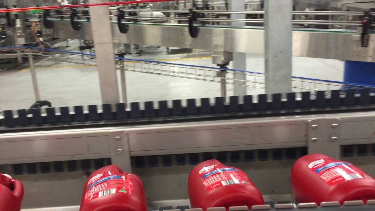 Lay Down Conveyor for Bottles
