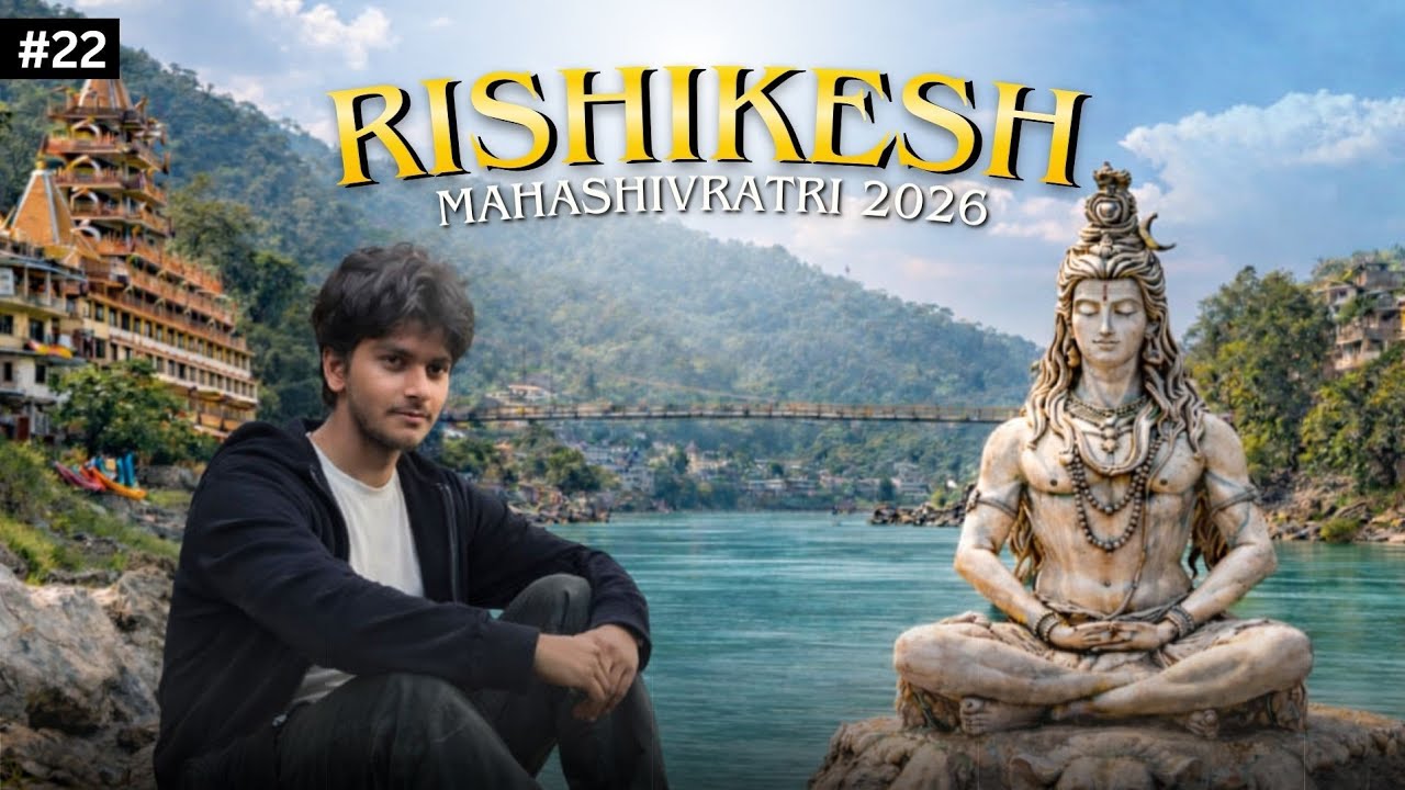 I Explored Rishikesh | Beautiful Ashram in Rishikesh | Maha Shivaratri 2026 | Tapovan Ghat & locals