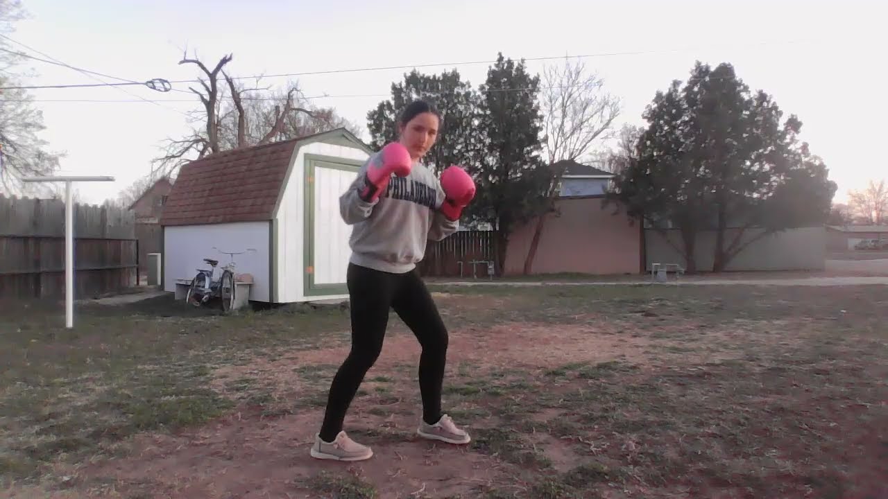Boxing footwork, the Z Step.  Use for any martial art.