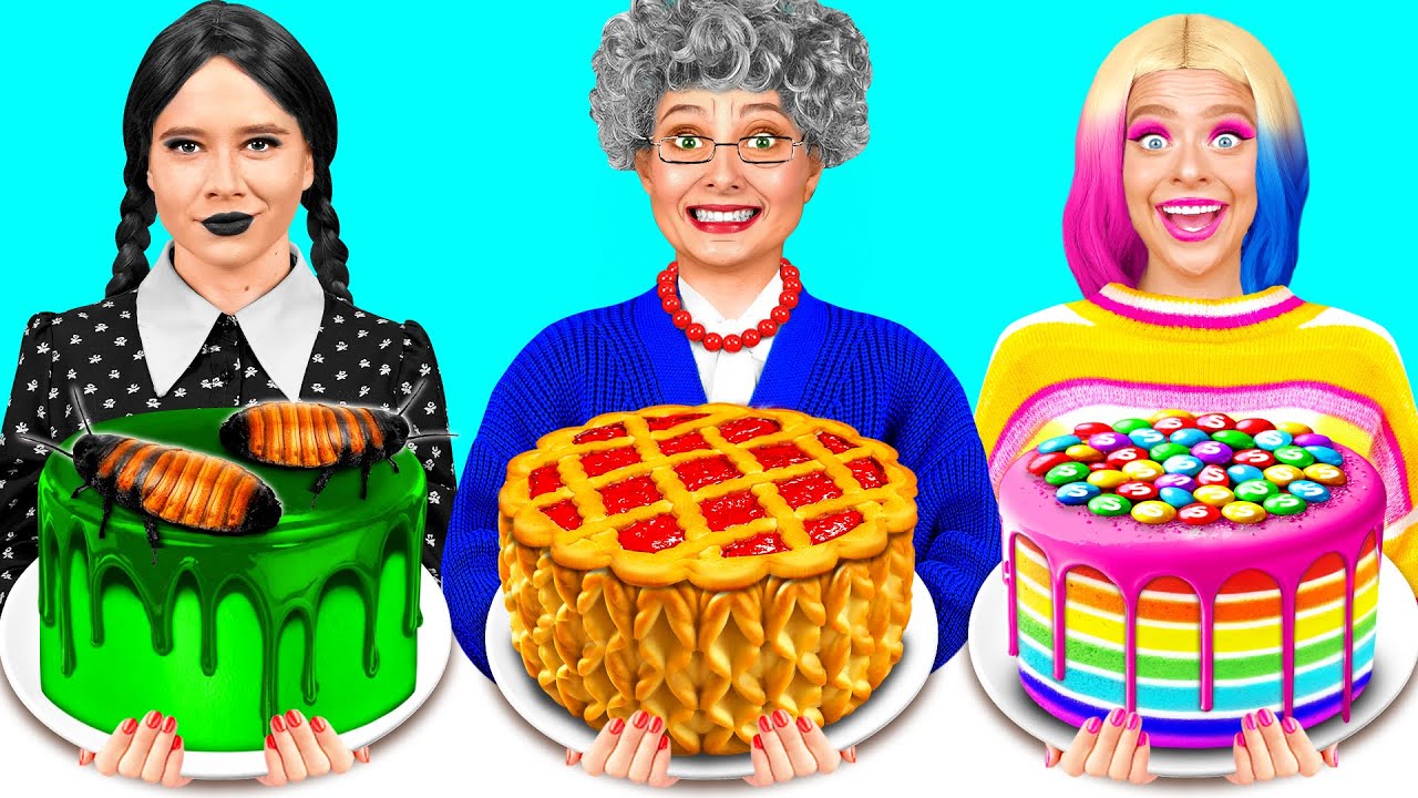 Кулинарный Челлендж: Уэнсдей Против Бабушки | Смешные Челленджи от GoFun Challenge