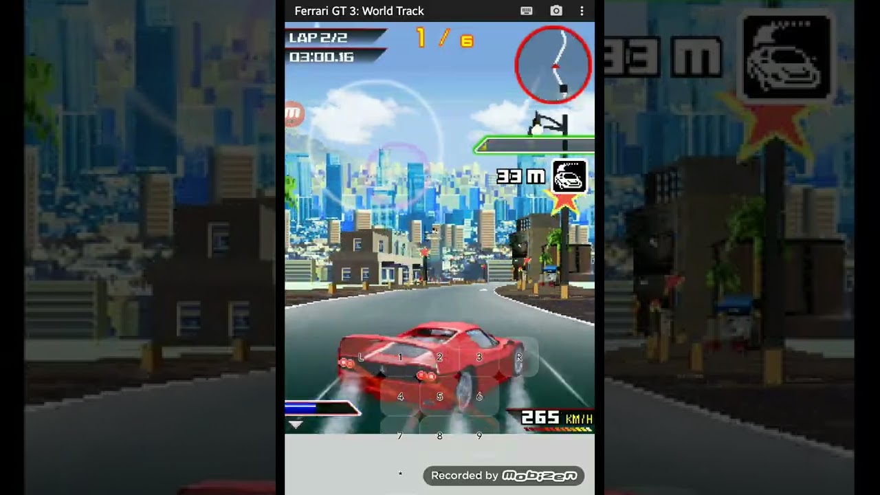 ferrari gt 3 world track (java) - gamplay, part 2