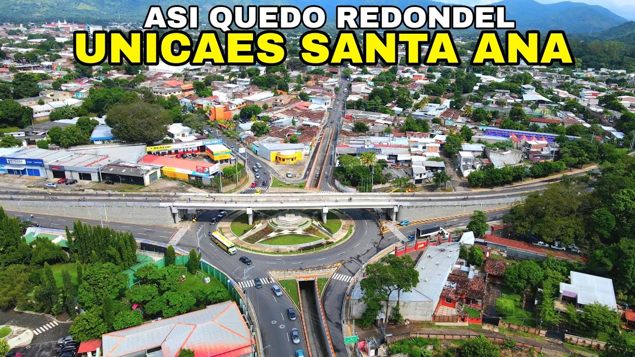 ASI QUEDO REDONDEL UNICAES SANTA ANA. #elsalvador #santaana #drone