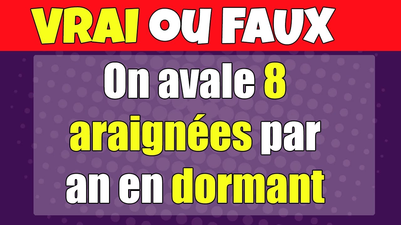 🕵️‍♂️ Ce que tout le monde croit vrai | les légendes urbaines Info ou Intox - Quiz VRAI ou FAUX