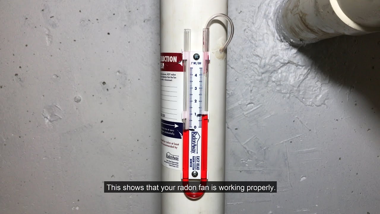 U-Tube Troubleshooting A Radon Mitigation System