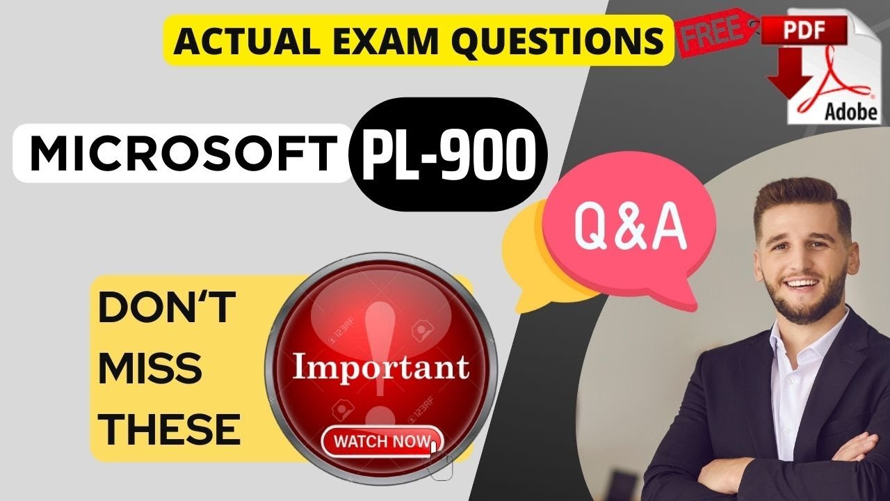 PL-900 Important Exam Questions | Microsoft Power Platform Fundamentals | Exam Tips | 100% Pass- PDF