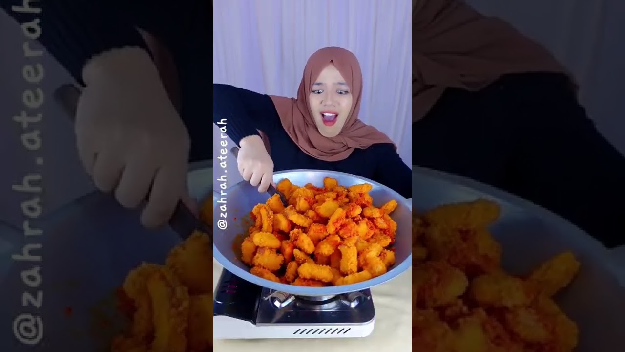 Nyobain Nugget Balado Level 500 Cabe #shorts #mukbang #pedas