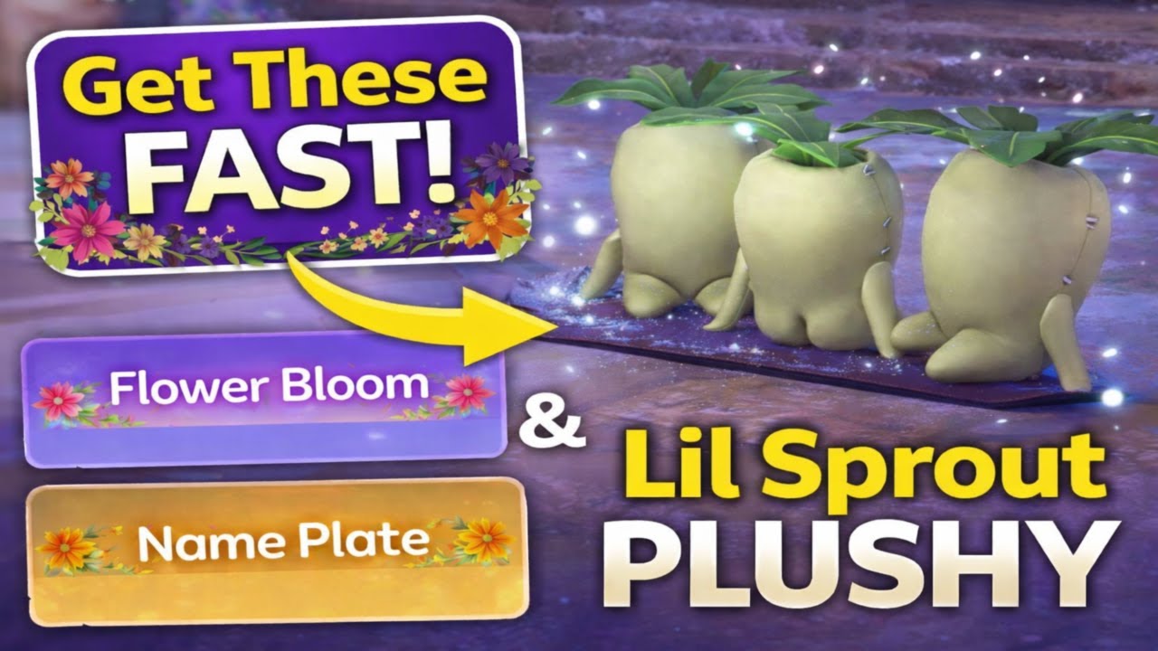 FASTEST Way to Get Flower Bloom Nameplates & Lil Sprout Plushy! | Palia Guide