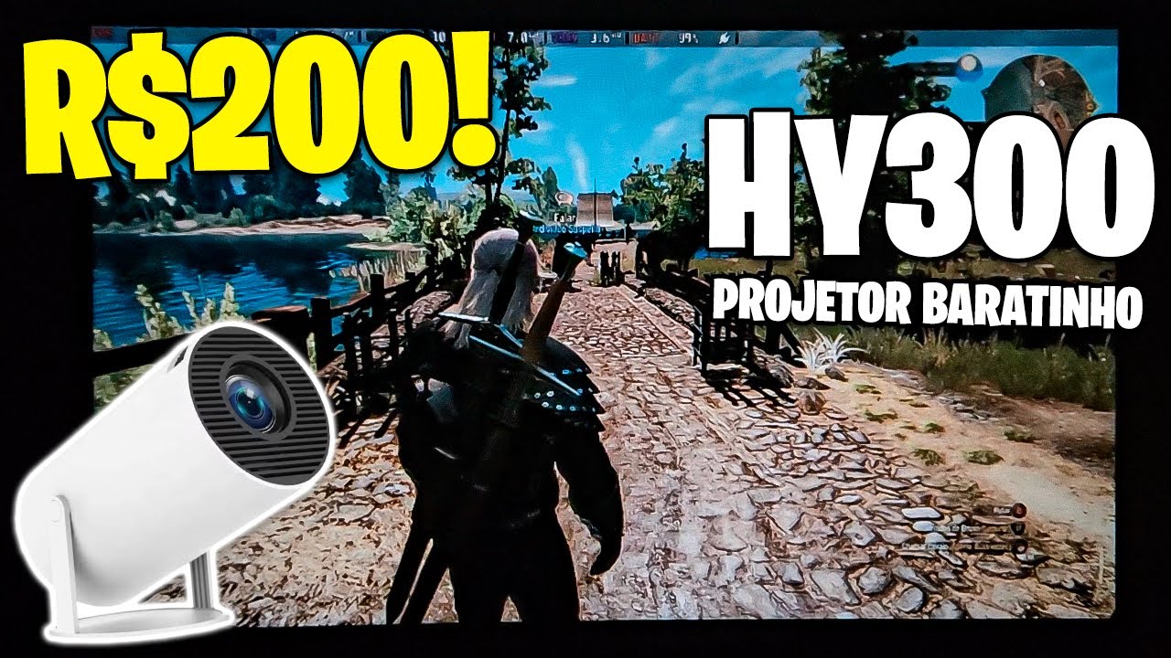 COMPREI O PROJETOR BARATINHO DE 200 REAIS DO MERCADO LIVRE! | HY300 PROJECTOR