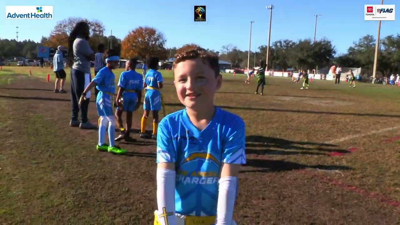 Marion County NFL Flag Week 1 Highlights - 7U Chargers vs Packers - 01/10/26 - TLC Sports