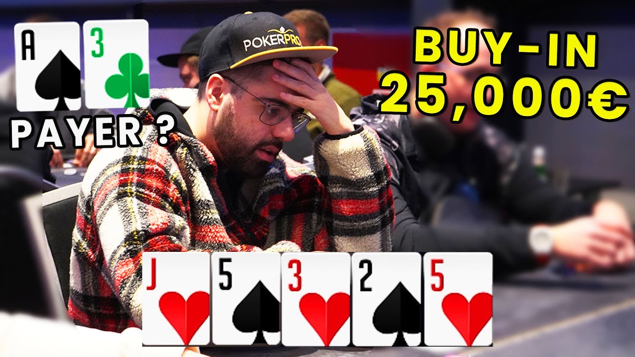 EST CE QUE J’HERO CALL CE COUP À TAPIS ?? TOURNOI à 25,000€ - WSOP EUROPE