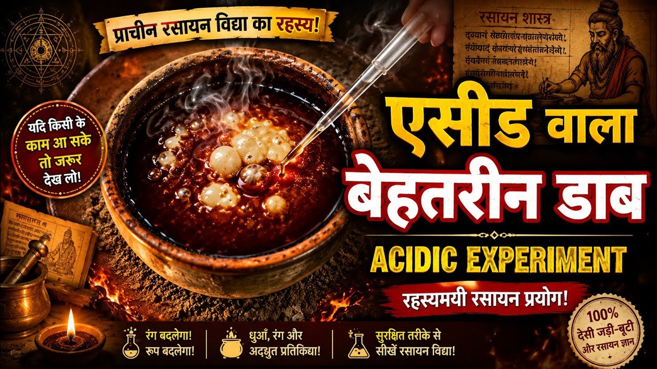 Acidic Experiment।।एसिड वाला दाबू कोई भी पाषाण पकाय इस डाब में
