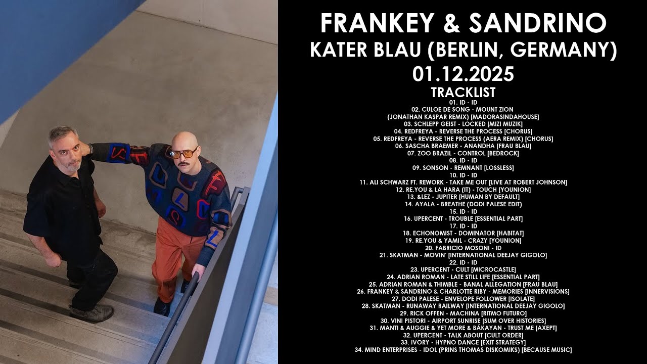 FRANKEY & SANDRINO (Germany) @ Kater Blau (Berlin, Germany) 01.12.2025