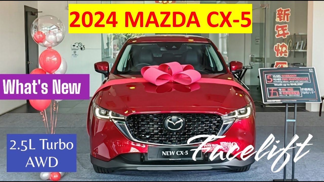 All New 2024 Mazda CX-5 Facelift | 2.5L Turbo AWD | In-depth Exterior & Interior Review