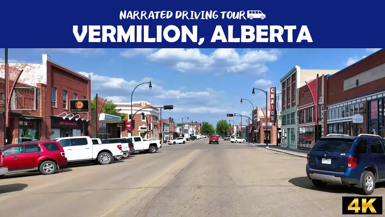 🚗 Vermilion, Alberta 🌇 4K Drive