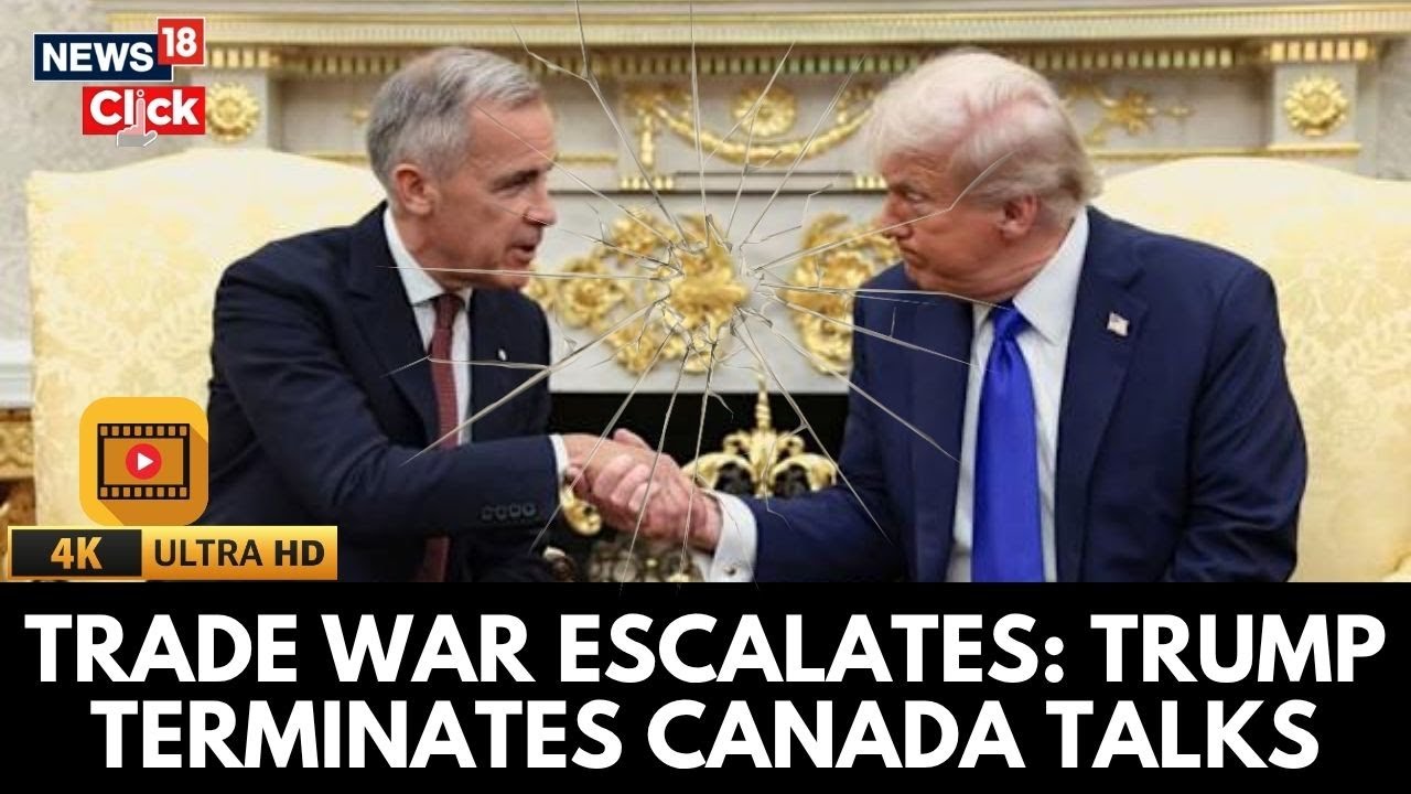 Trump Ends Trade Talks With Canada | Tariff War Escalates Amid Reagan Ad Controversy | 4K