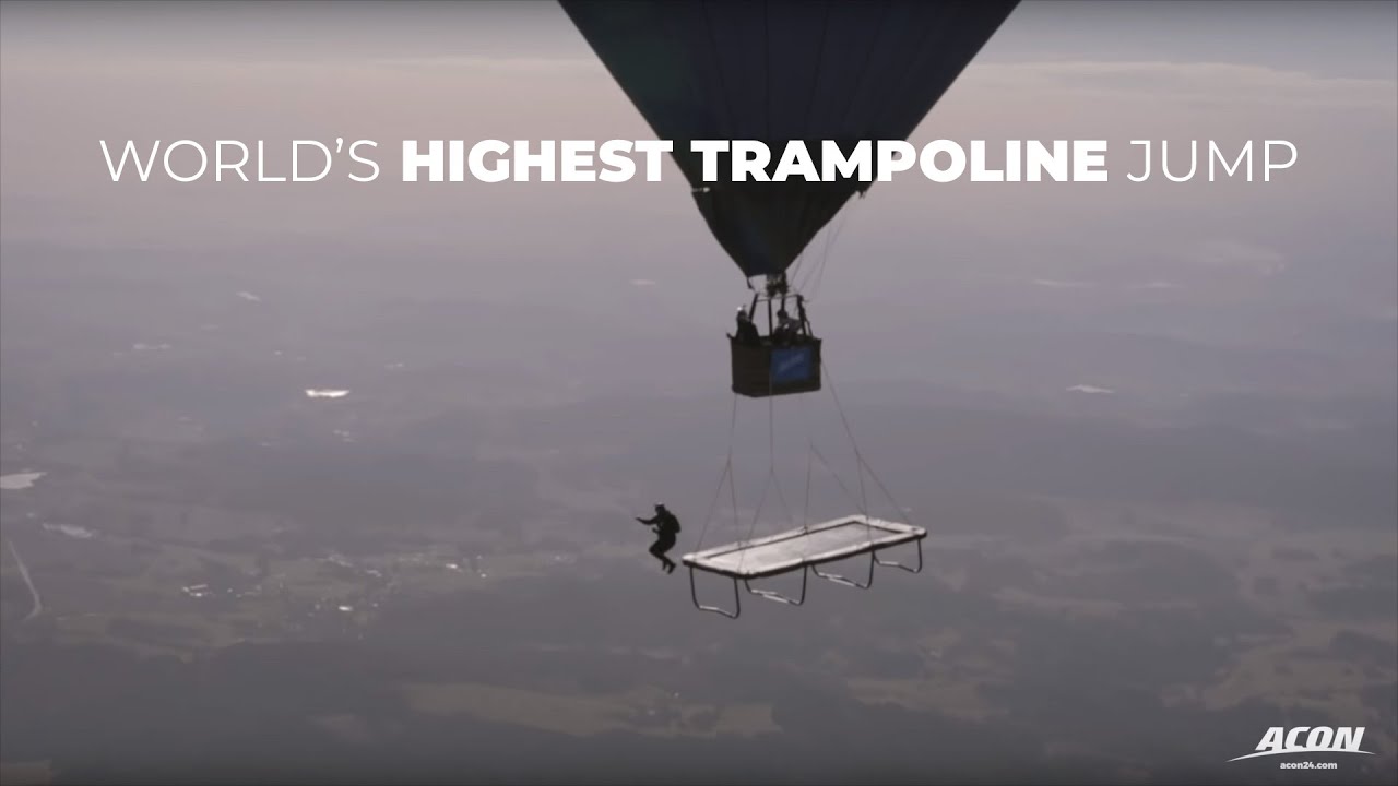World's Highest Trampoline Jump by ACON&reg; | us.acon24.com