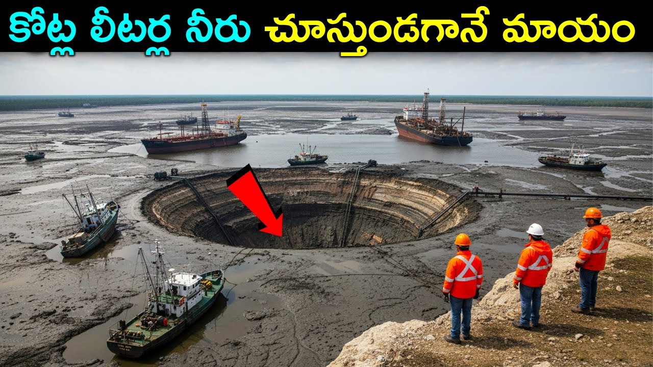 కోట్ల లీటర్ల నీరు చూస్తుండగానే ఒక్కసారిగా మాయమయ్యాయి | Lake Peigneur Disaster | Telugu Facts