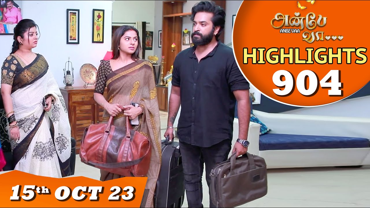 Anbe Vaa Serial | EP 904 Highlights | 15th Oct 2023 | Virat | Delna Davis | Saregama TV Shows Tamil