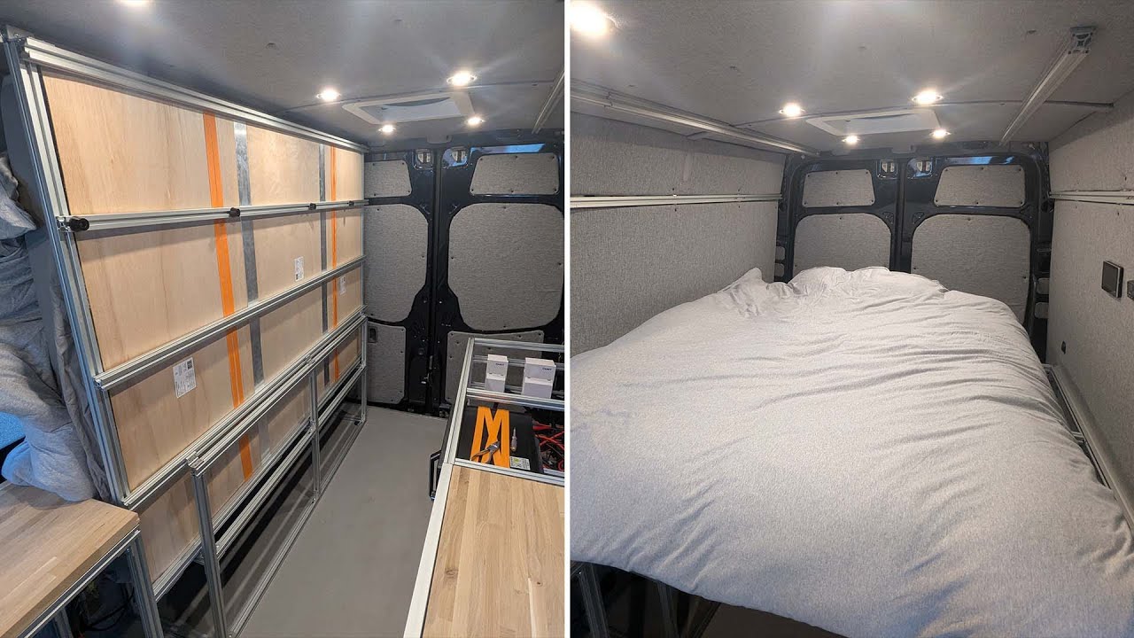 My campervan bed design - space saving and simple!