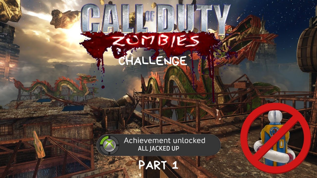 Испытание Call of Duty Zombies All Jacked Up на карте Die Rise! (Без покупки перков) Часть 1