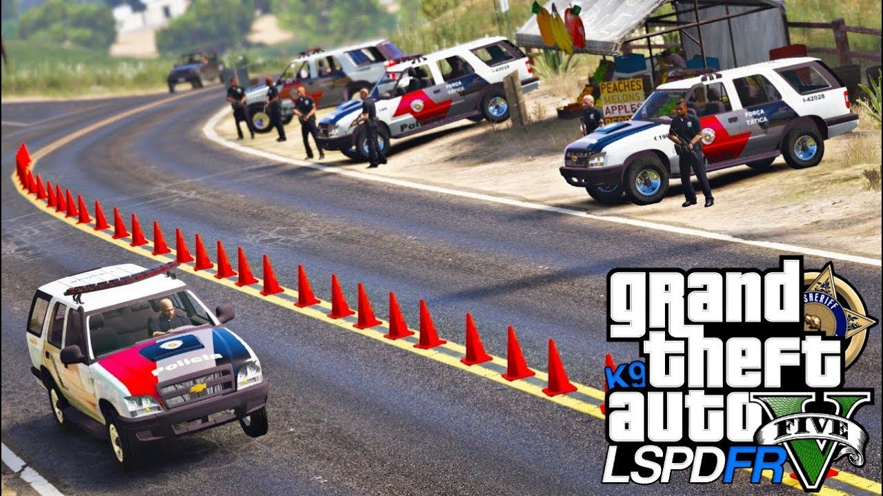 GTA V : MOD POLICIA | BLITZ POLICIAL RESULTA EM TIROTEIO EM NA ABORDAGEM | 168