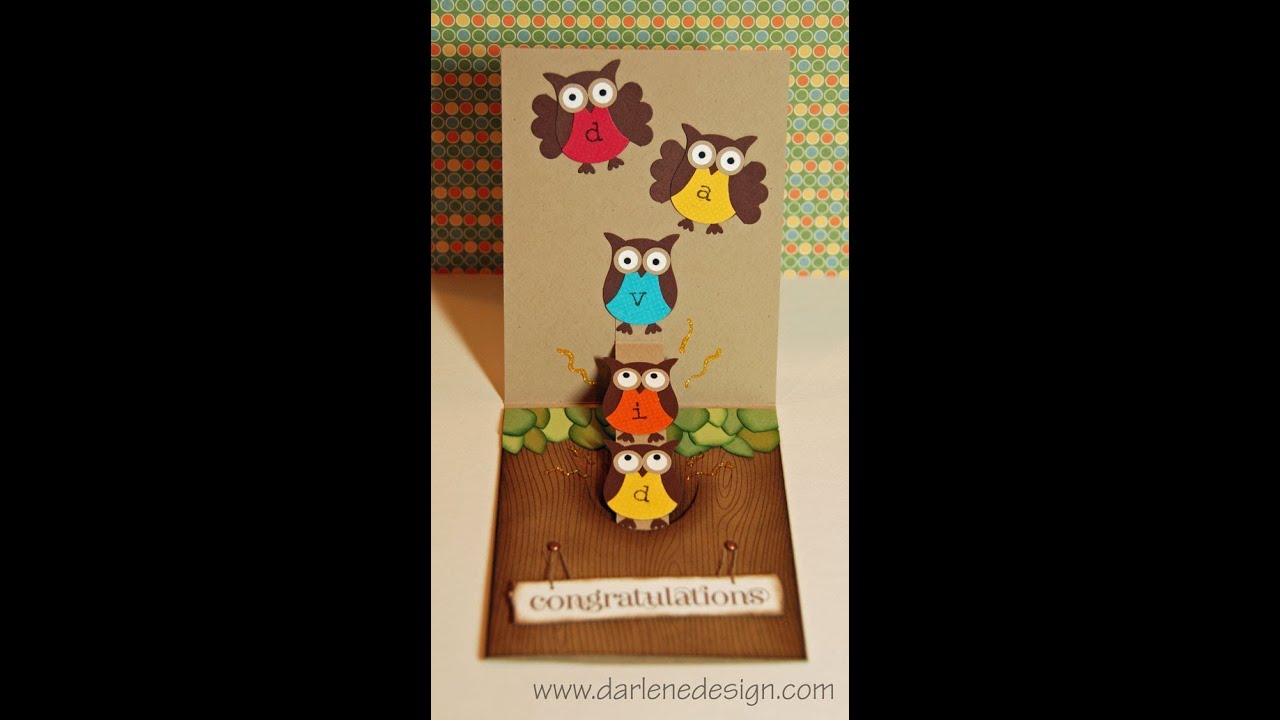 Owl Punch Popup Slider Card