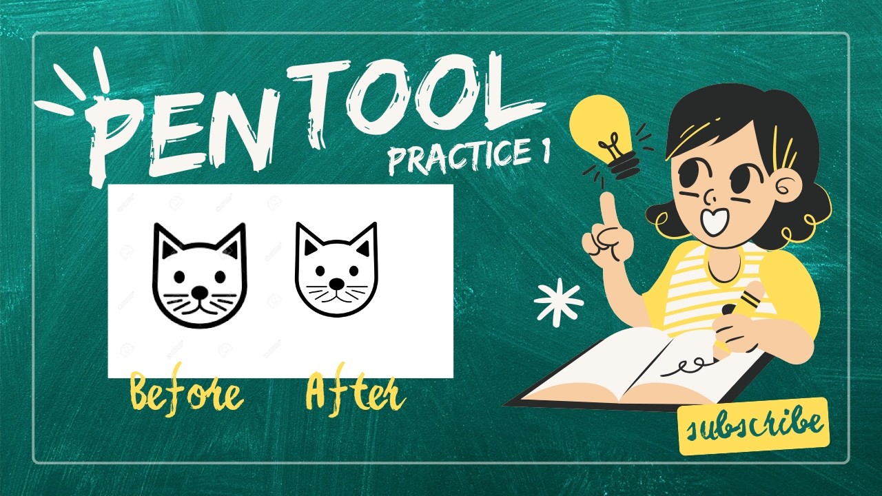 Pen Tool Practice in Adobe Illustrator | Master the Pen Tool Fast (step by step tutorial)