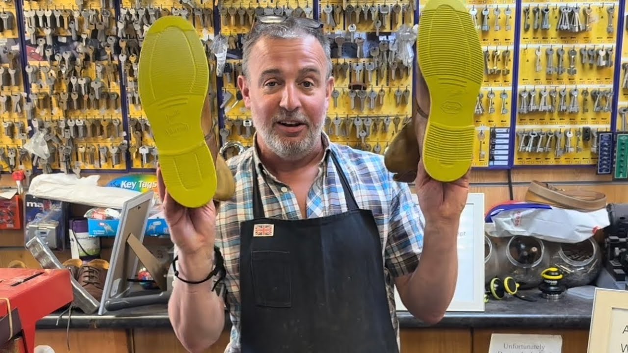 Joseph Cheaney Scott R Green Vibram Sole Conversion | Before & After Cobbler Boot Repair