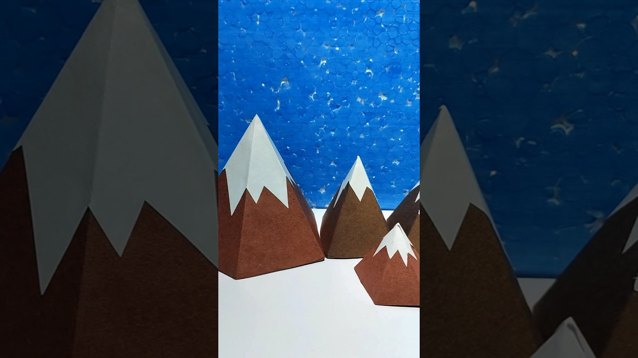 Mountain Model For School Projects #diy #shorts #schoolproject #mountains