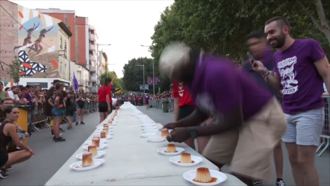 Dos centenars de flams són devorats per Morats i Torrats durant la prova de l’afartada