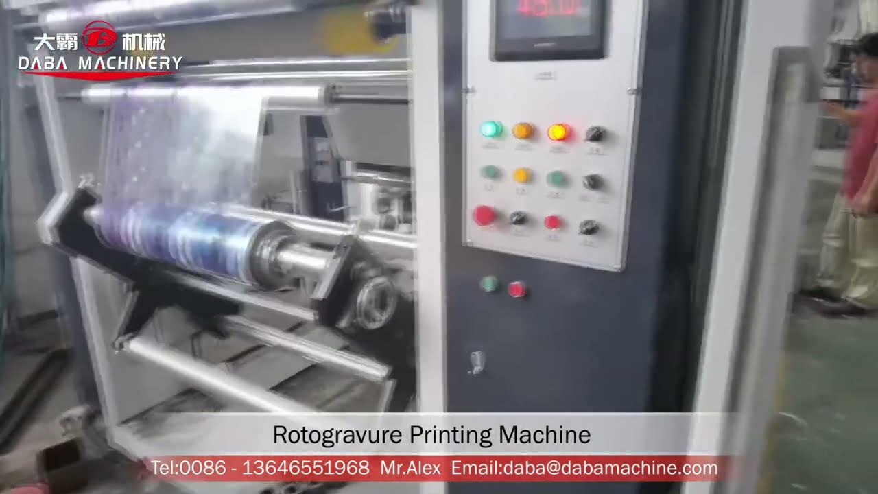 Rotogravure Printing Machine Price in India Working Principle China Operator
