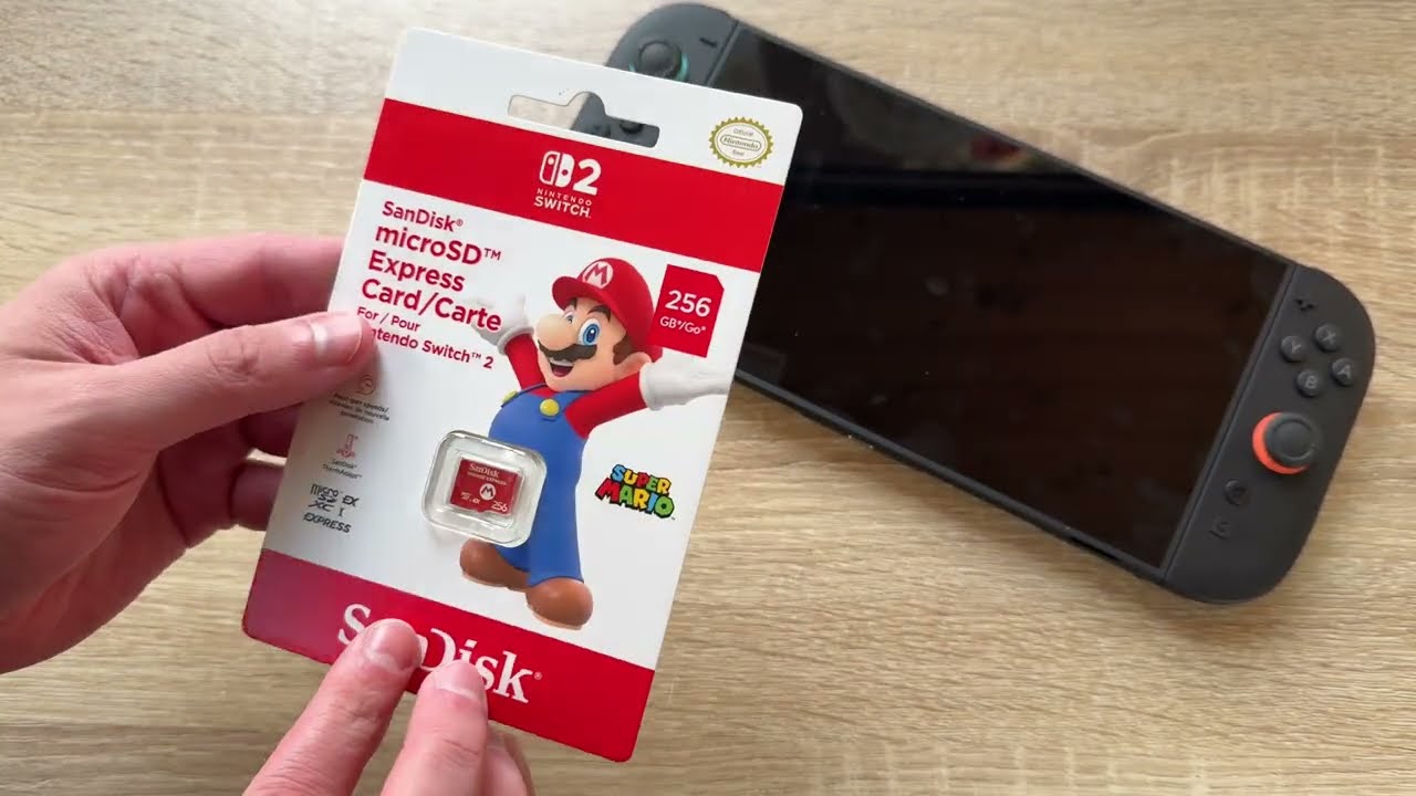 Nintendo Switch II Speicherplatz erweitern m. microSD Express-Karte (SanDisk EXPRESS Card) Anleitung
