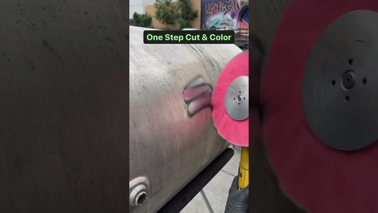 One step cut & color aluminum polishing #detailing #metalfinishing #detailingproducts #metalpolish