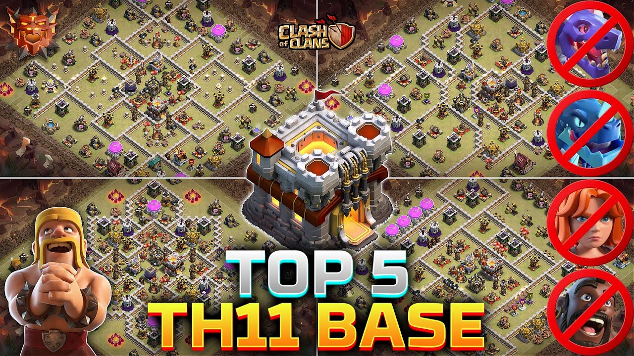 Top 5 Best TH11 War Bases With Copy Link | Clash of Clans 2026