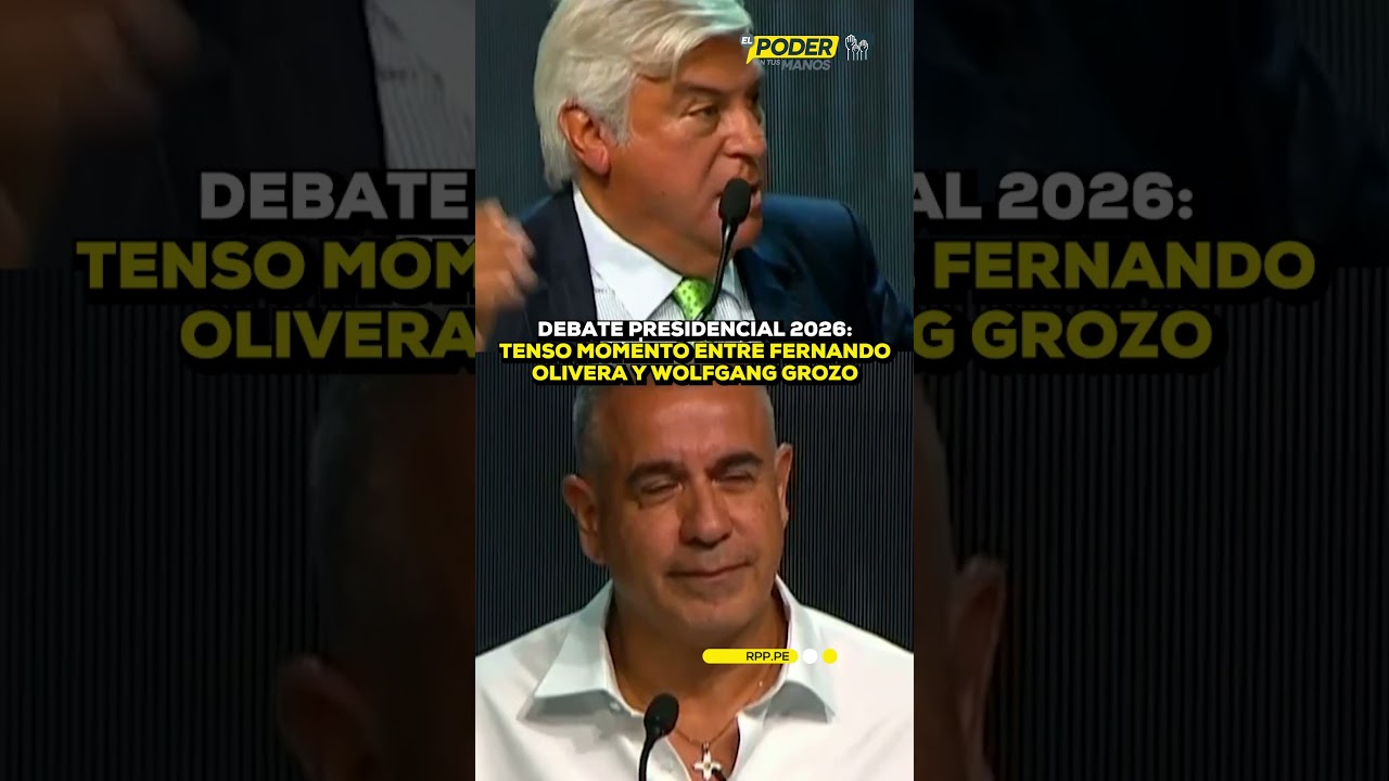 Debate 2026: Tenso momento entre Wolfgang Grozo y Fernando Olivera #SHORTRPP