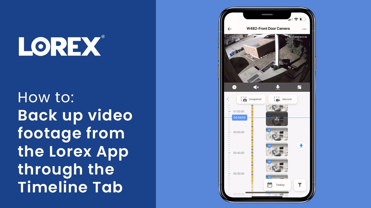 How to back up video footage from the Lorex App through the Timeline Tab | Step-by-Step Guide