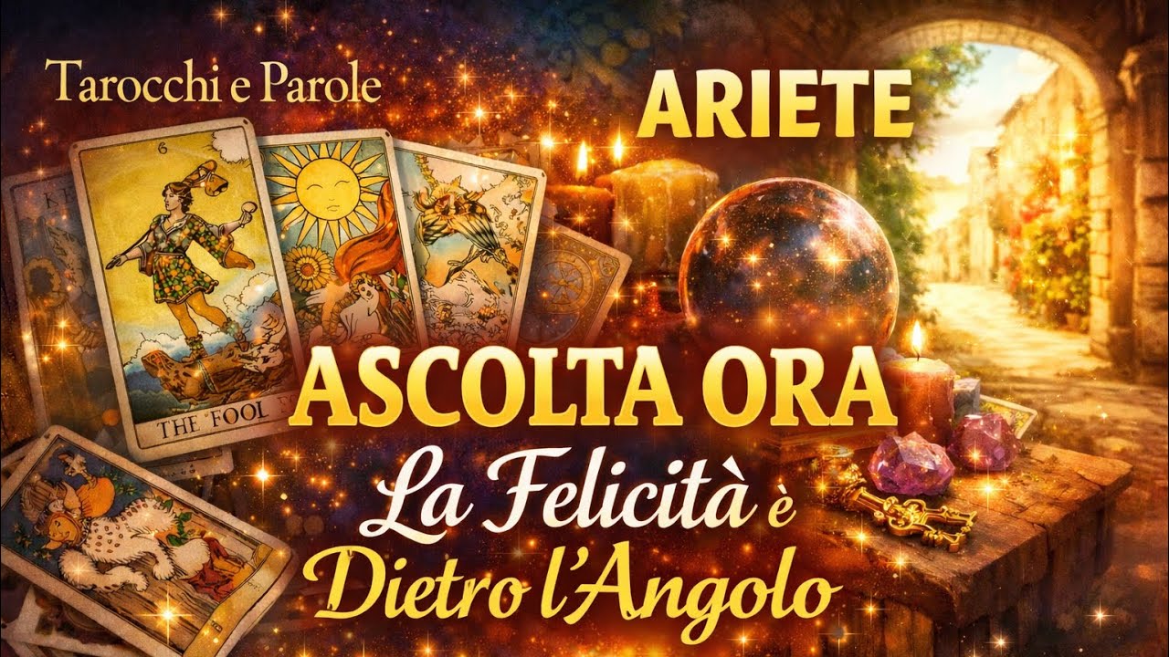 ARIETE ♈️ ASCOLTA ORA,la felicità è dietro l’angolo 🍀♥️