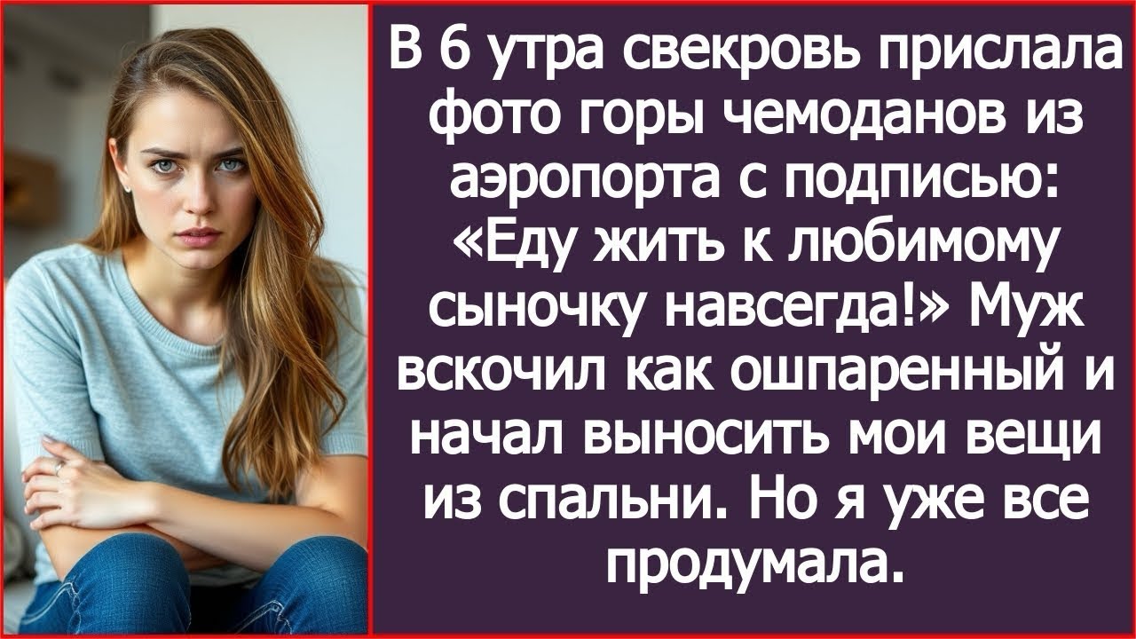 В 6 утра свекровь прислала фото чемоданов: «Еду жить к вам навсегда!