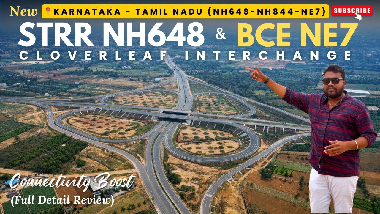India’s Biggest Cloverleaf: STRR & NE7 Interchange | Detailed Walkthrough & Connectivity Explained